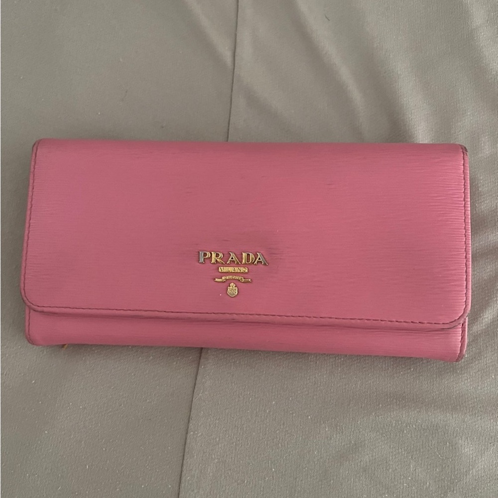 Blush Pink Prada Long Wallet
